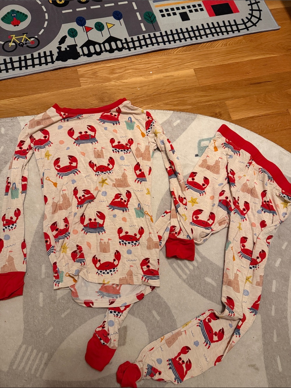 Little sleepies crab pajamas